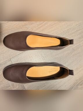 Everlane The Italian Leather Day Glove Flats in Cocoa Brown size 11 Women's NIB